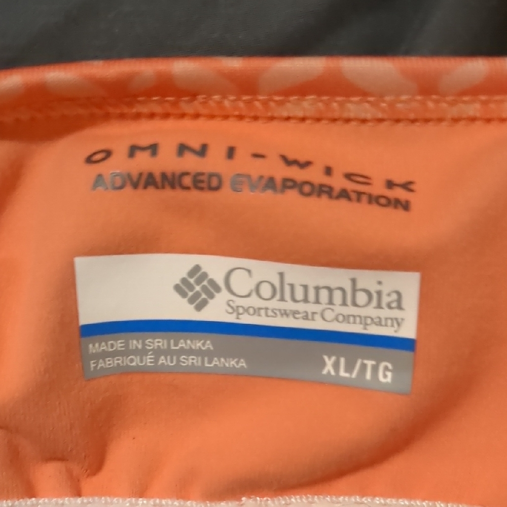 Columbia Orange Omni-Wick Active Top